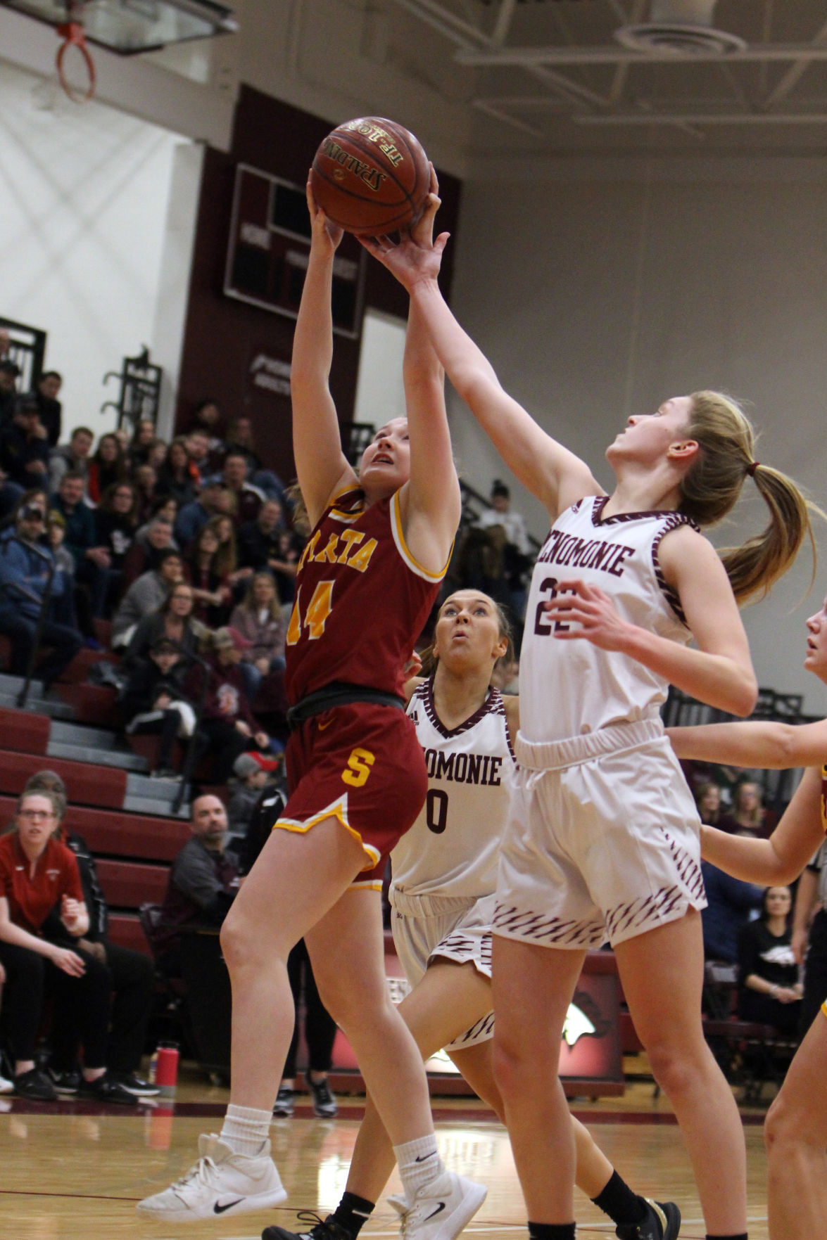 Sparta at Menomonie girls basketball 2-25-20